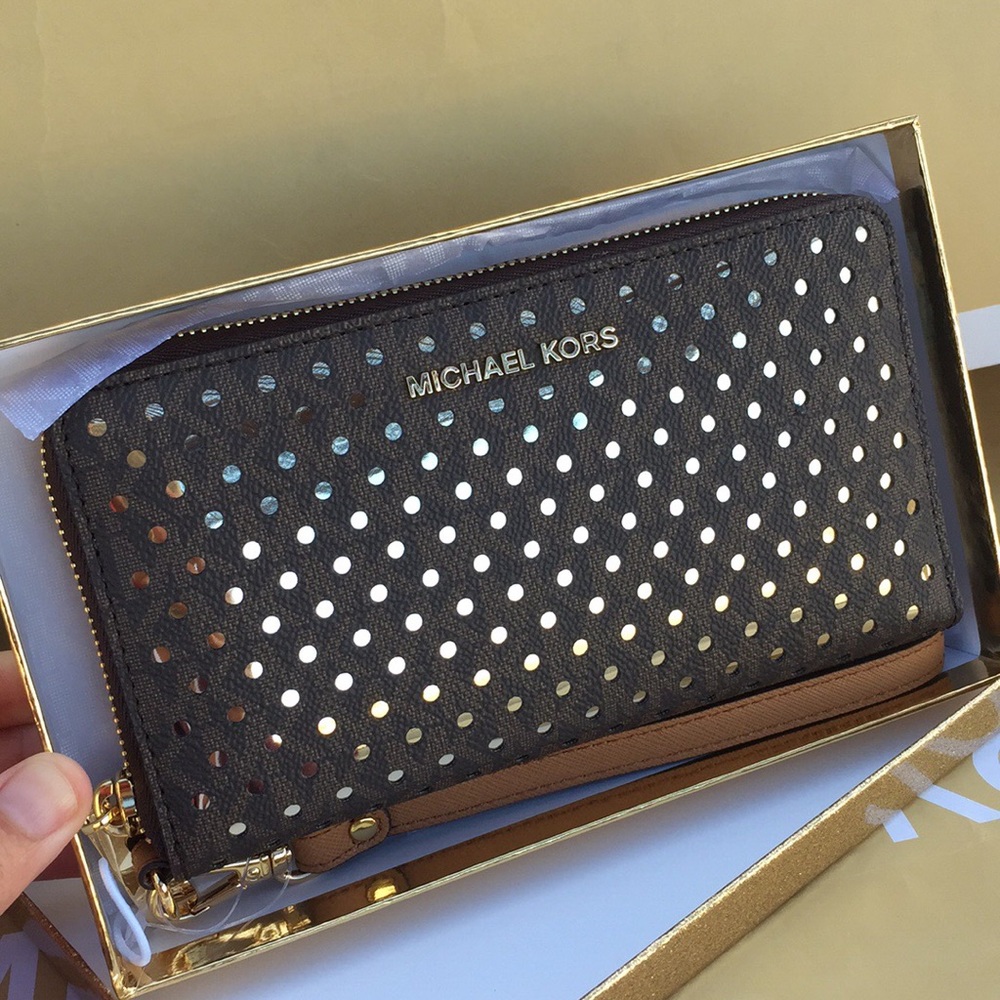 🌹🌟LAst #1🌹Michael Kors Giftables Wallet Brown🌹 - Picture 5 of 6